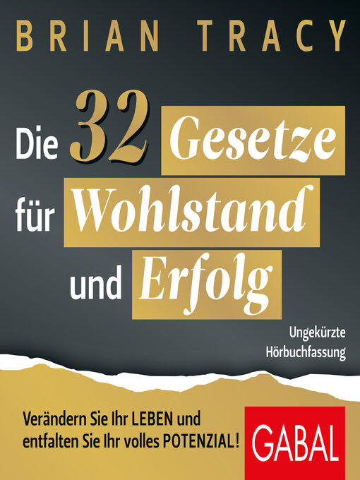 Title details for Die 32 Gesetze für Wohlstand und Erfolg by Brian Tracy - Wait list